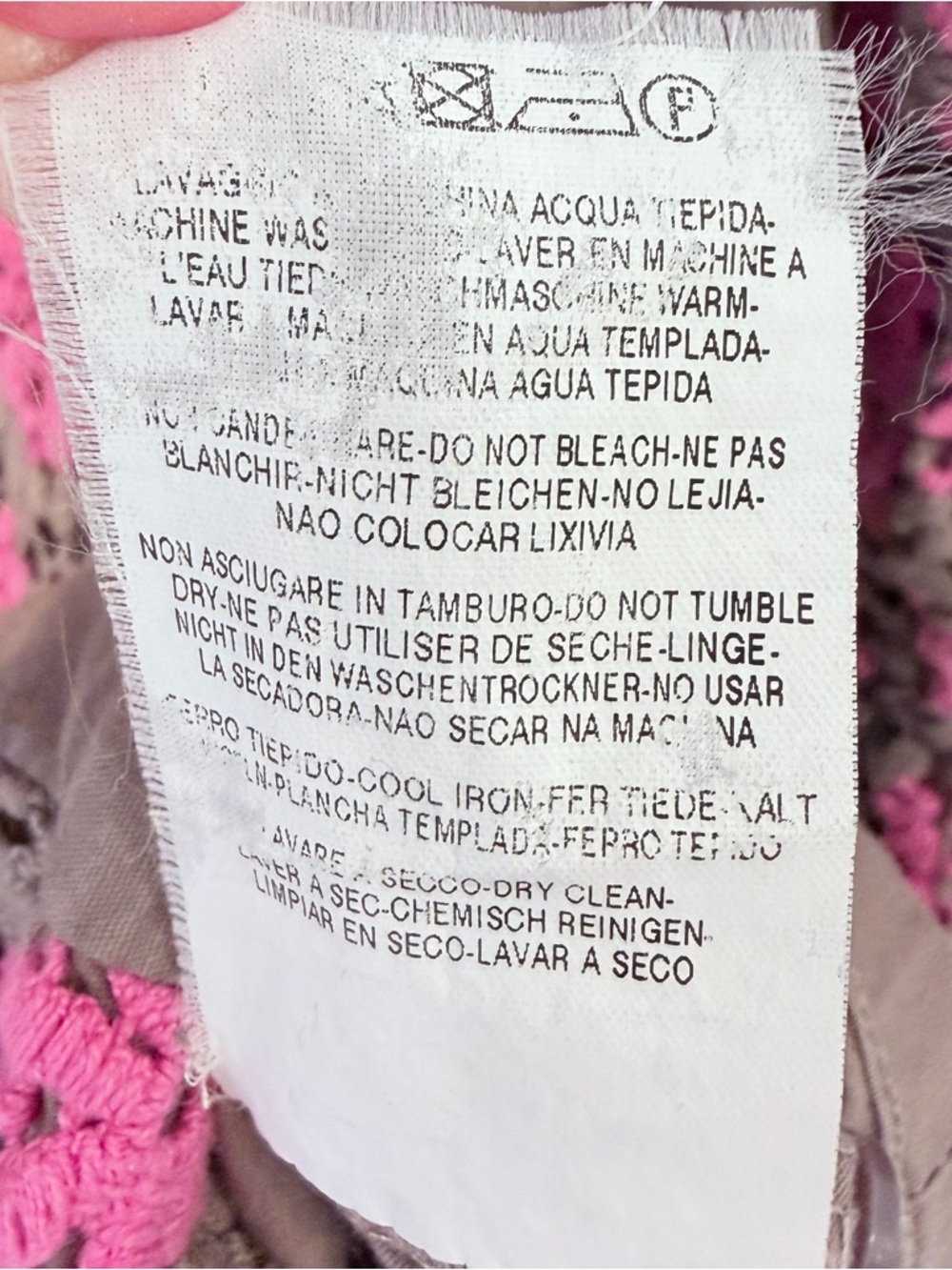 Vintage Cottagecore Crochet Lace Cardigan Blouse Pink Floral S/M Grandmacore - Picture 7 of 10